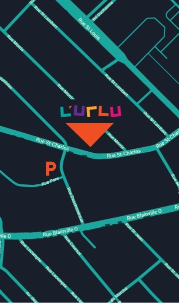 Emplacement sur une map de l'Urlu à Sainte-Thérèse